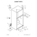 Amana ART318FFDW01 cabinet parts diagram