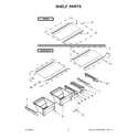 Amana ART318FFDW01 shelf parts diagram