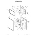 Amana ART318FFDW01 door parts diagram
