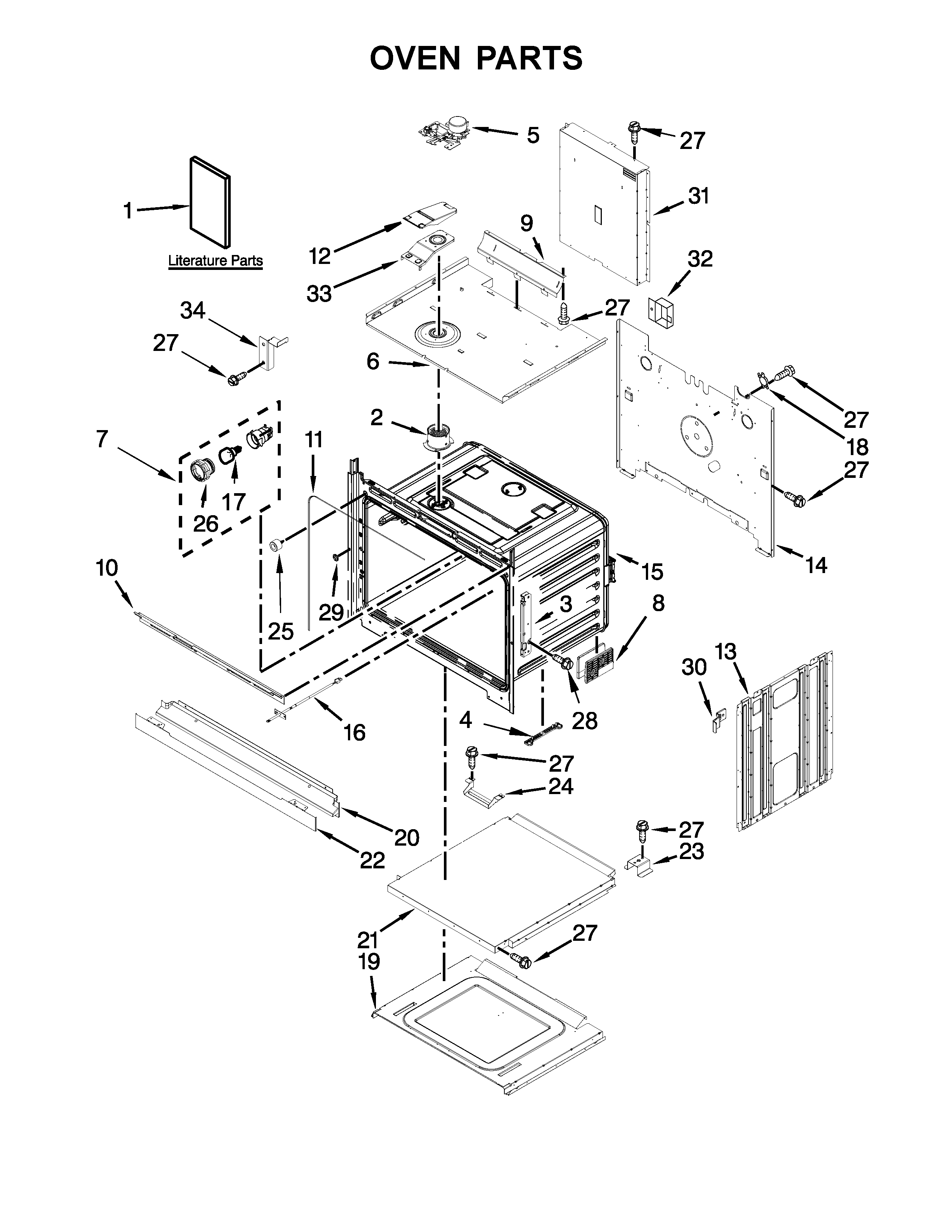Whirlpool WOS92EC7AB04 oven parts diagram