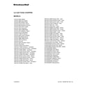 KitchenAid 5KFC3511WAC0 cover sheet diagram