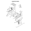 Whirlpool WEG760H0DE0 cooktop parts diagram