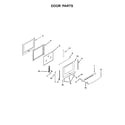 Whirlpool WEG760H0DE0 door parts diagram
