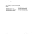 KitchenAid 5KEK1322SSS0 cover sheet diagram