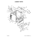 Maytag 3LMEDC415FW0 cabinet parts diagram