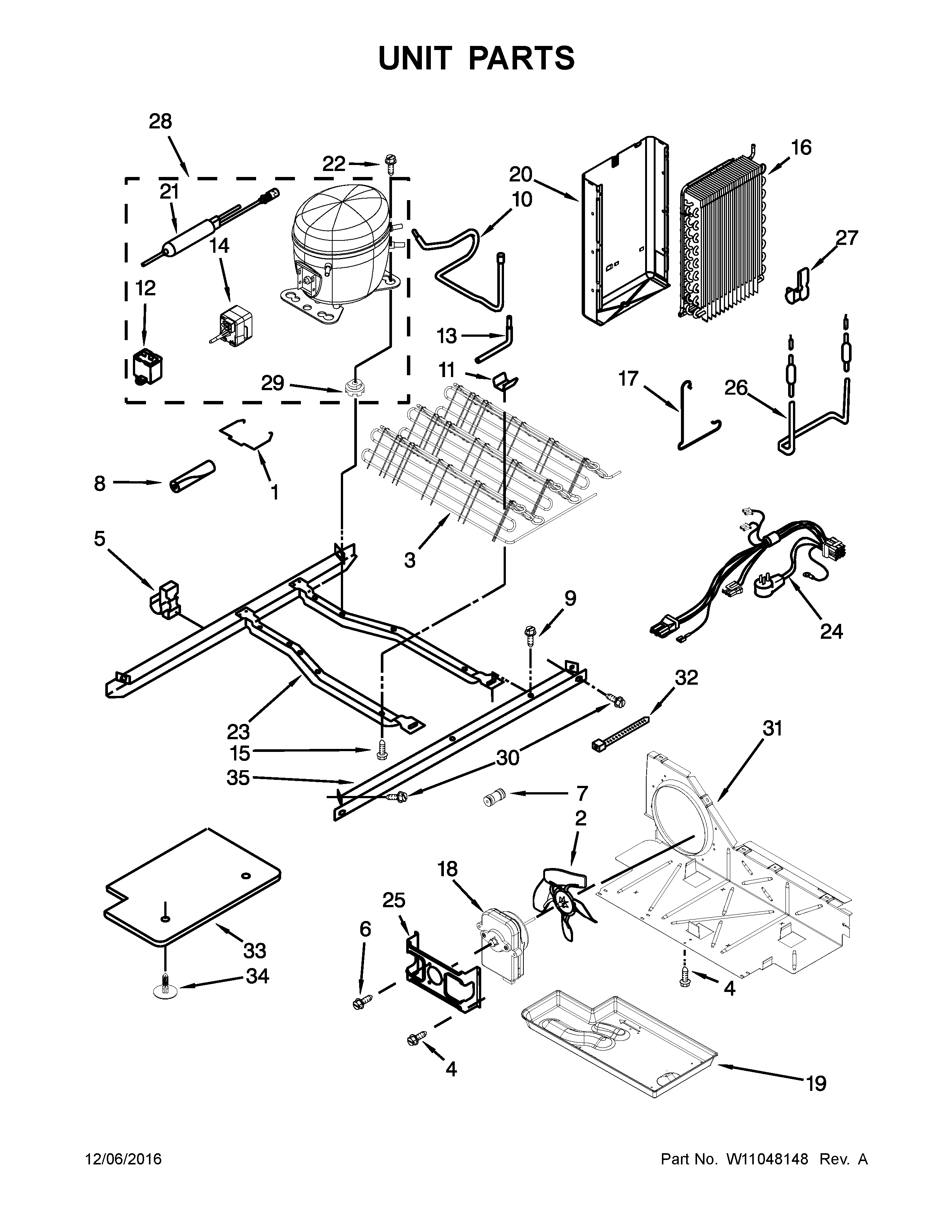 Amana ASI2275FRB00 unit parts diagram