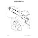 Whirlpool WFW90HEFW1 dispenser parts diagram