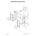 Whirlpool WRF992FIFH00 refrigerator door parts diagram
