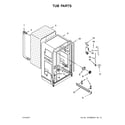 Whirlpool UDT518SAFP0 tub parts diagram