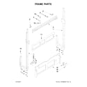Whirlpool UDT518SAFP0 frame parts diagram