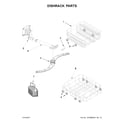 Whirlpool UDT518SAFP0 dishrack parts diagram