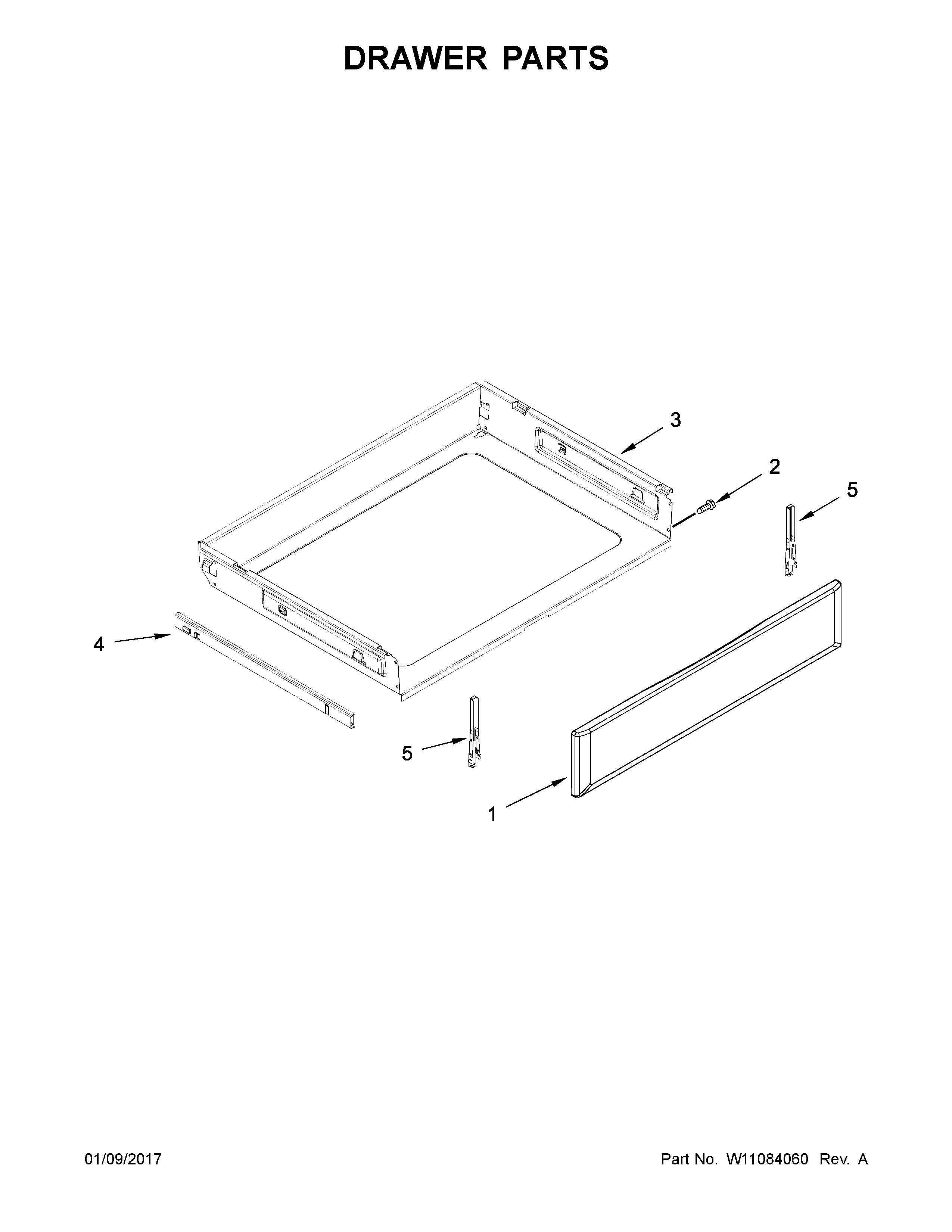Maytag YMER8650FZ0 drawer parts diagram