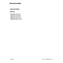 KitchenAid KSB8270FP0 cover sheet diagram