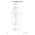 KitchenAid KSB8270FP0 jar assembly parts diagram