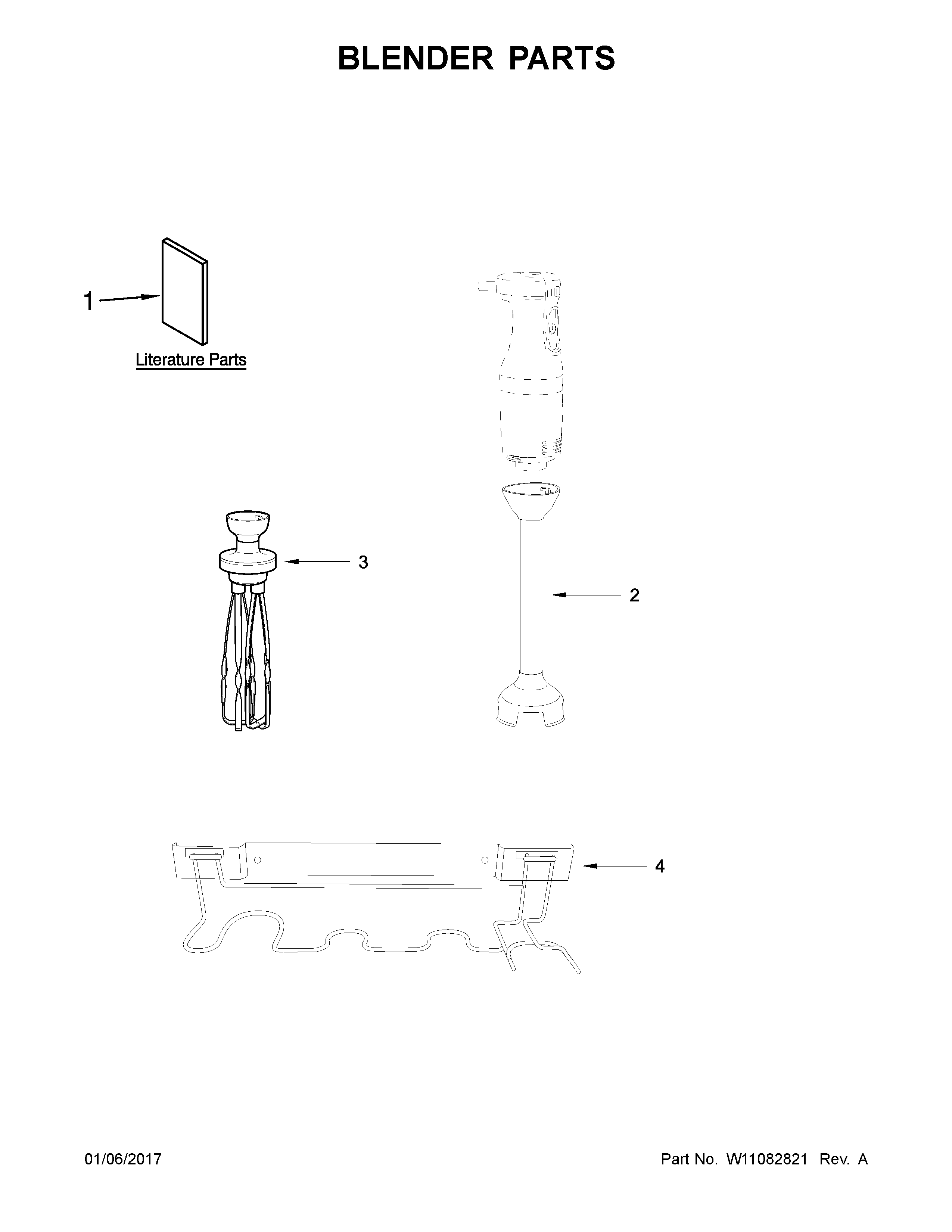 KitchenAid 5KHBC210AER0 blender parts diagram