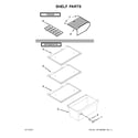 Whirlpool WRT111SFDB03 shelf parts diagram