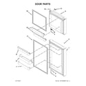 Whirlpool WRT111SFDB03 door parts diagram