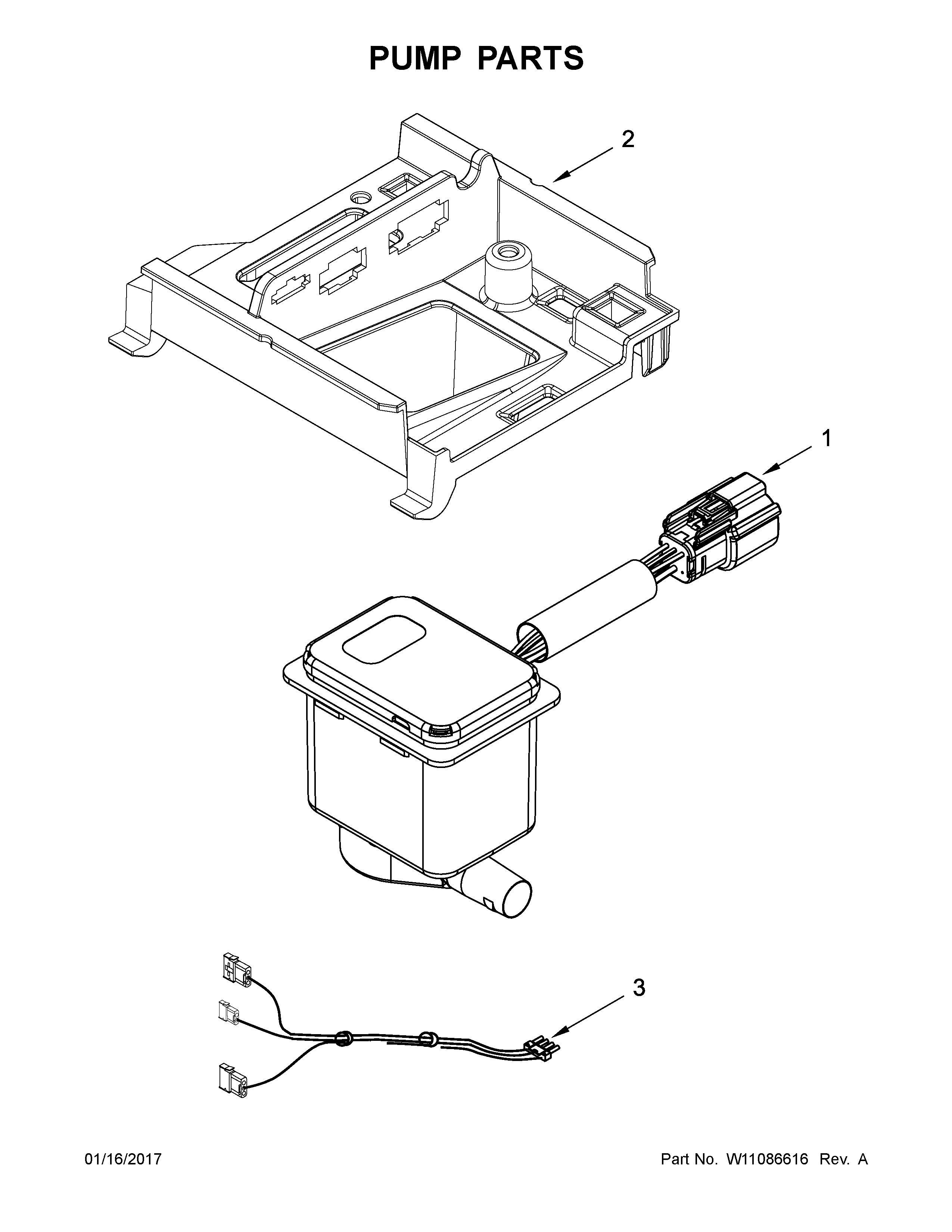 KitchenAid KUIO18NNZS2 pump parts diagram
