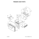 Maytag MFT2778EEZ01 freezer door parts diagram