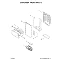 Maytag MFT2778EEZ01 dispenser front parts diagram