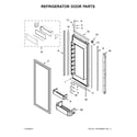 KitchenAid KBFN502EPA02 freezer door and basket parts diagram