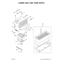 KitchenAid KBBL306ESS01 lower unit and tube parts diagram