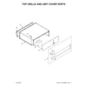 KitchenAid KBBL206EPA01 top grille and unit cover parts diagram