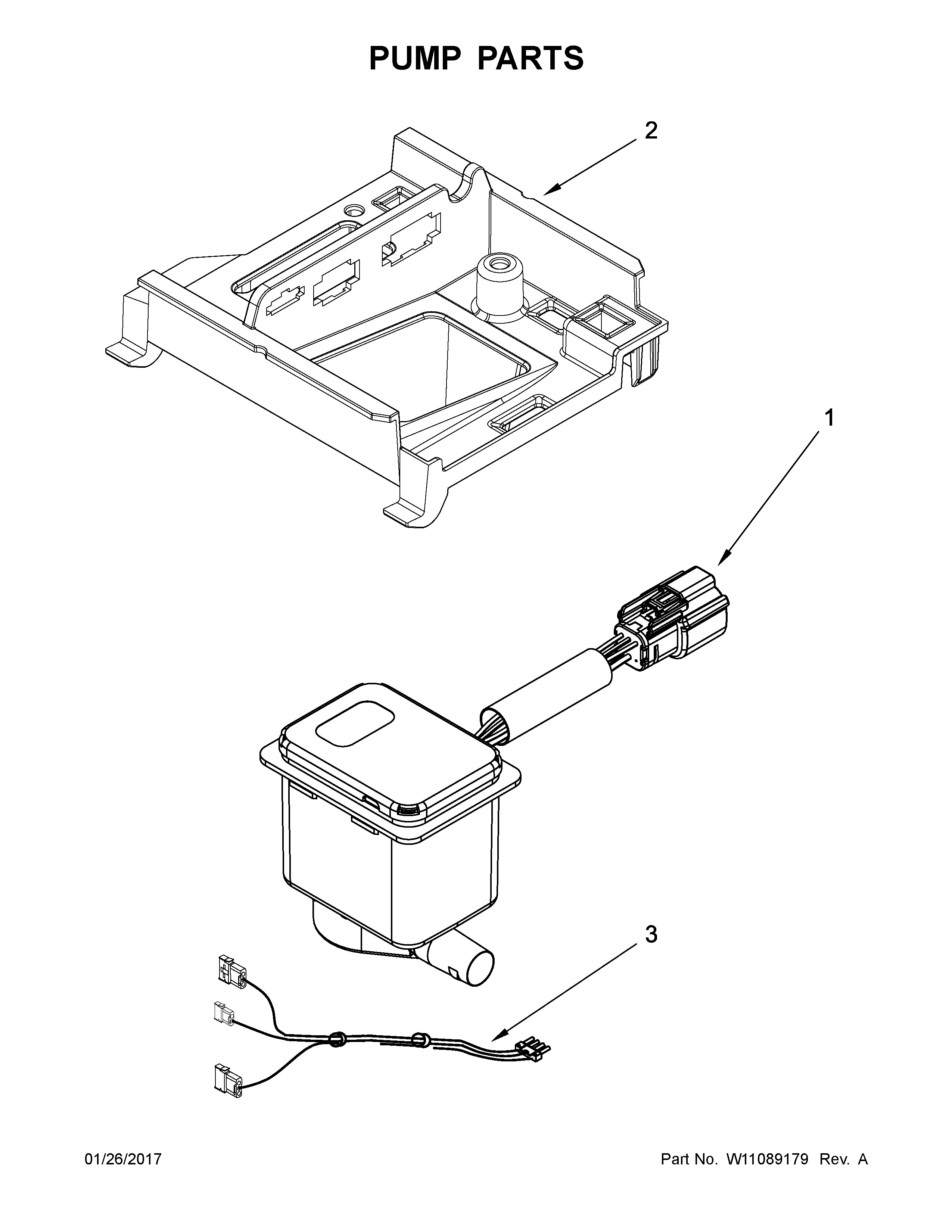 KitchenAid KUID308ESS2 pump parts diagram