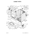 Maytag MDG20MNAWW0 cabinet parts diagram