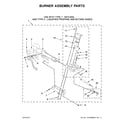 Maytag MDG20MNAWW0 burner assembly parts diagram