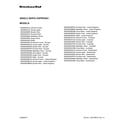 KitchenAid KES0503MS0 cover sheet diagram