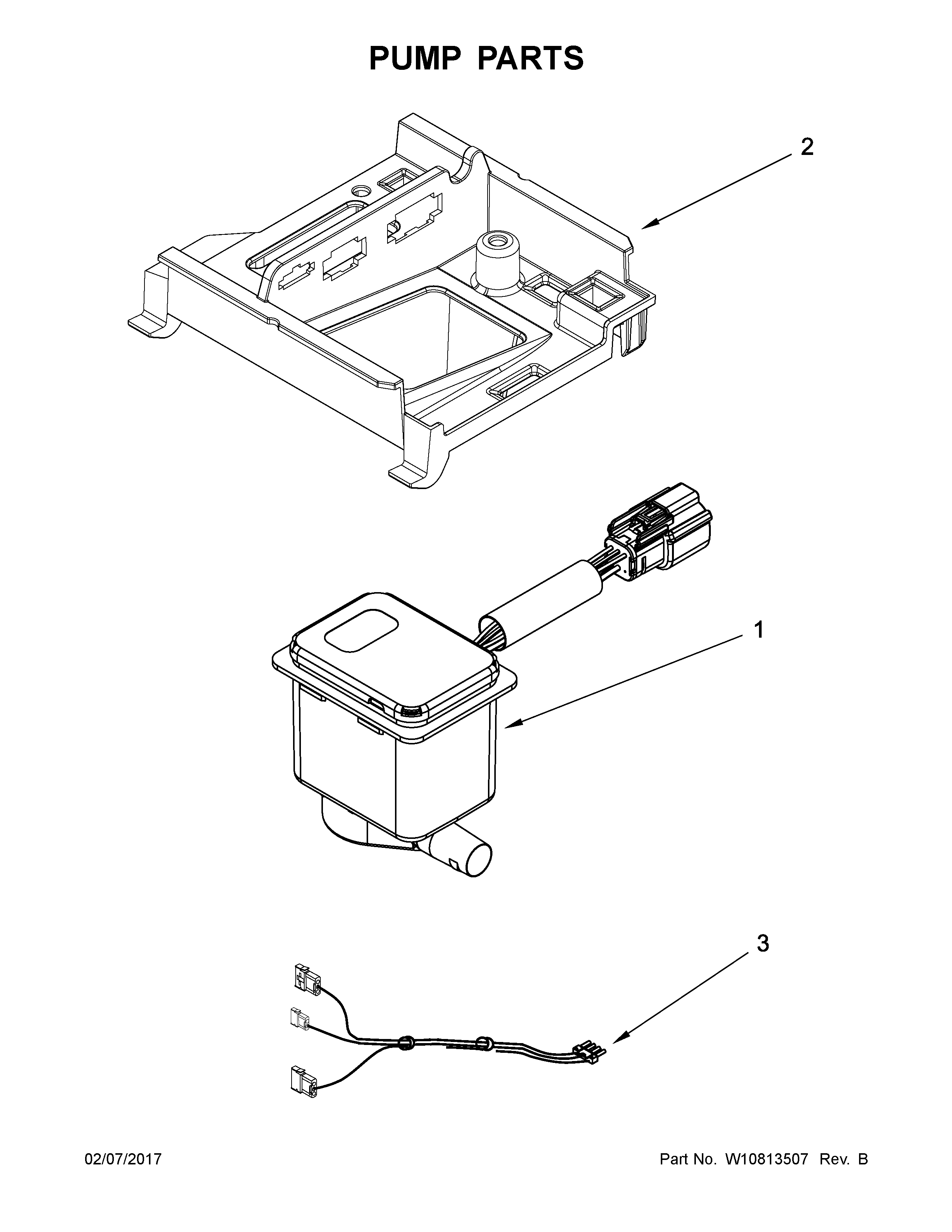 KitchenAid KUID508ESS1 pump parts diagram