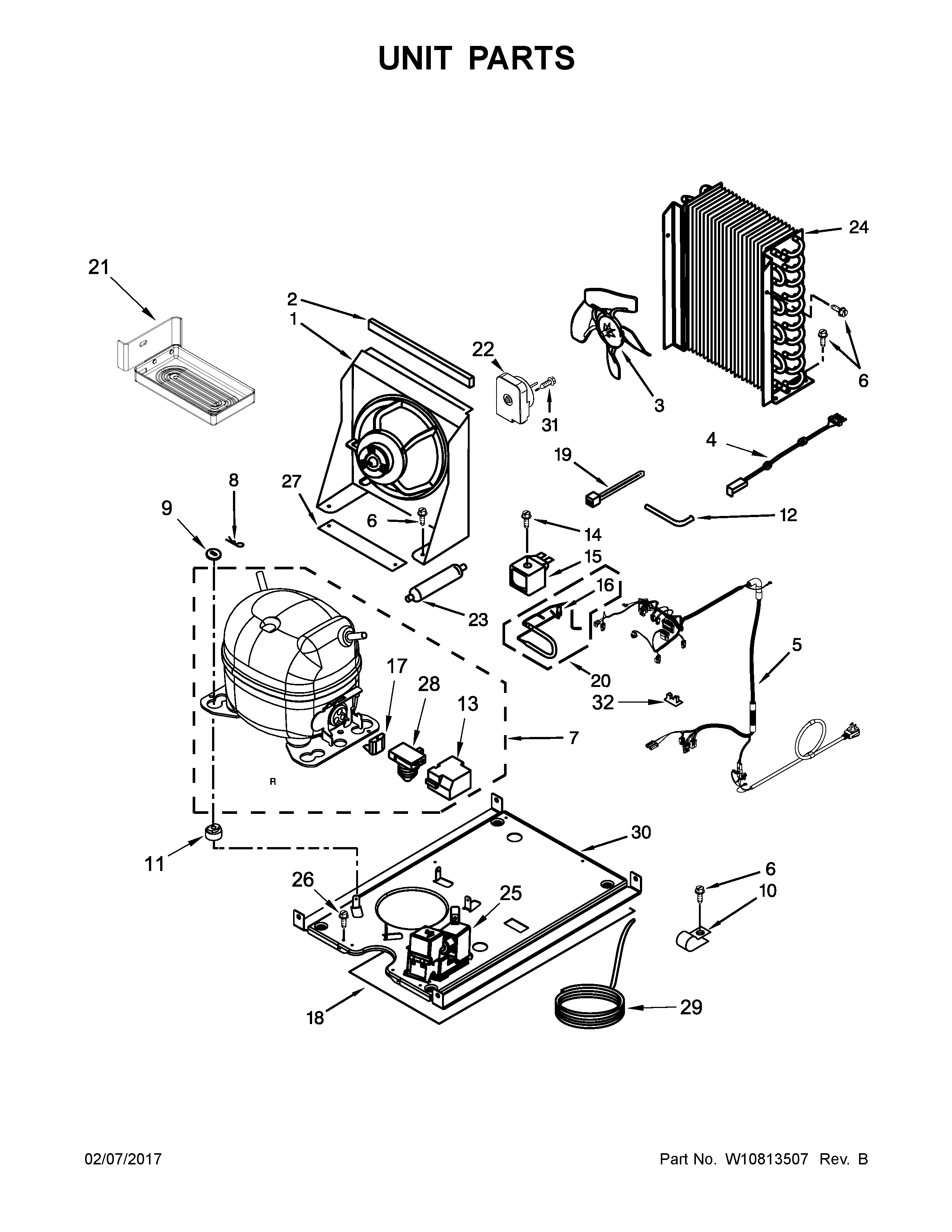 KitchenAid KUID508ESS1 unit parts diagram