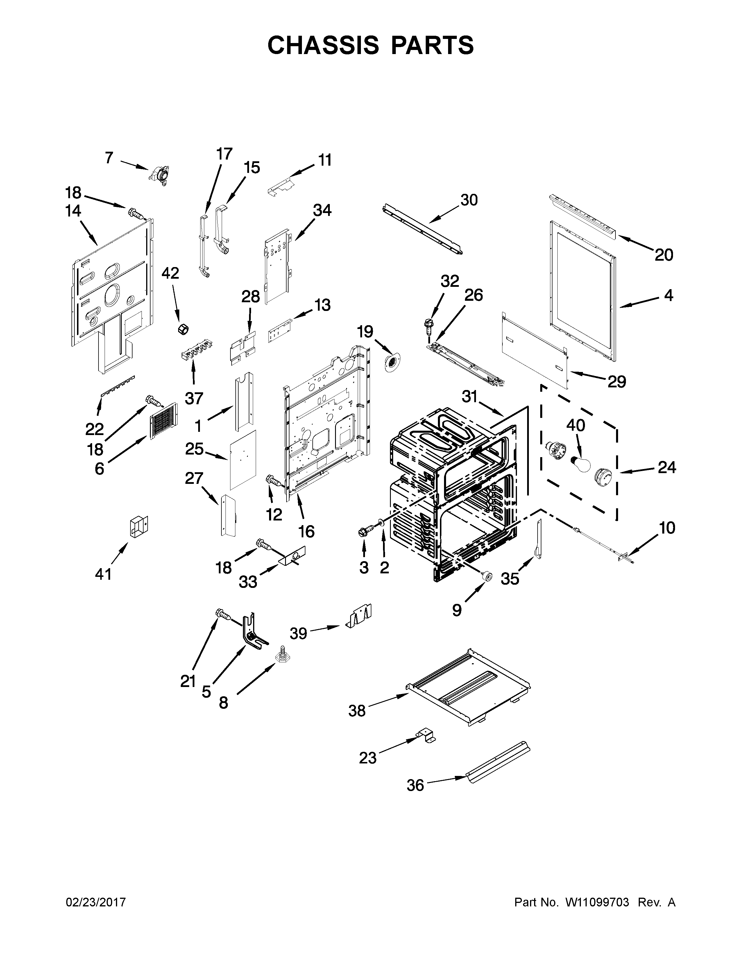 Maytag YMET8820DS03 chassis parts diagram