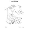 Whirlpool WGG745S0FH00 cooktop parts diagram