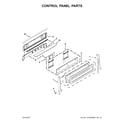 KitchenAid KFGD500EWH02 control panel parts diagram