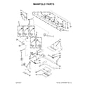 KitchenAid KFGD500EWH02 manifold parts diagram