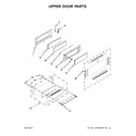 KitchenAid KFGD500EWH02 upper door parts diagram