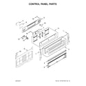 KitchenAid KFGG500EBS2 control panel parts diagram