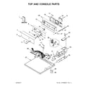Maytag MDG20CSAGW0 top and console parts diagram