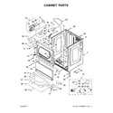 Maytag MDG20CSAGW0 cabinet parts diagram