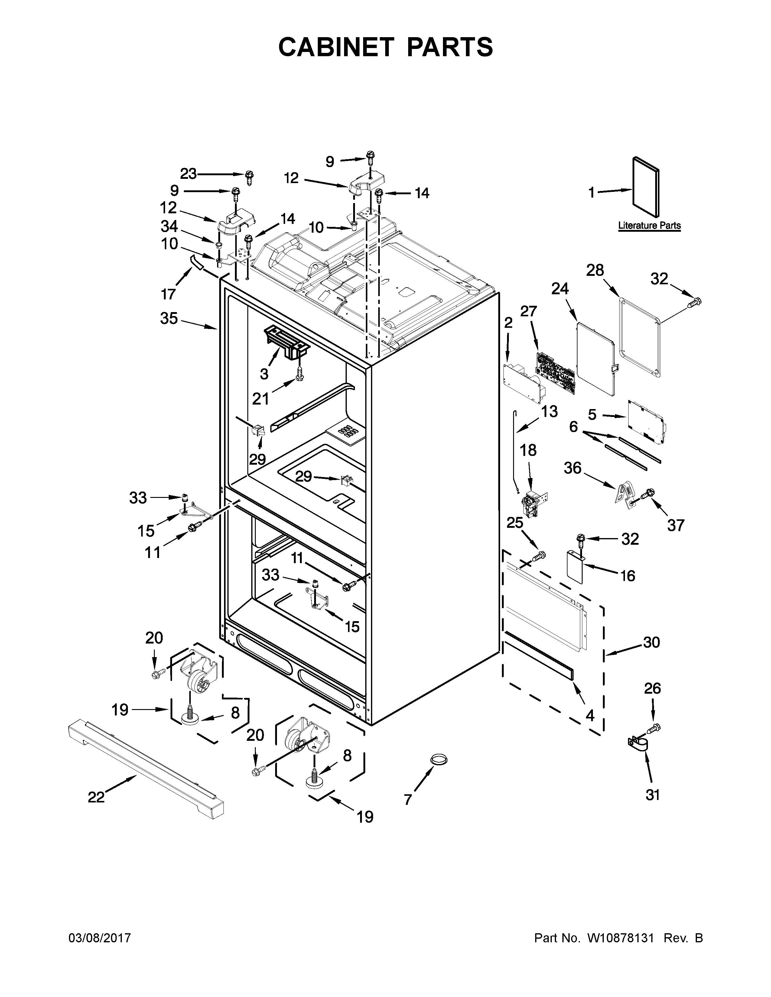 Maytag MFX2676FRZ00 cabinet parts diagram