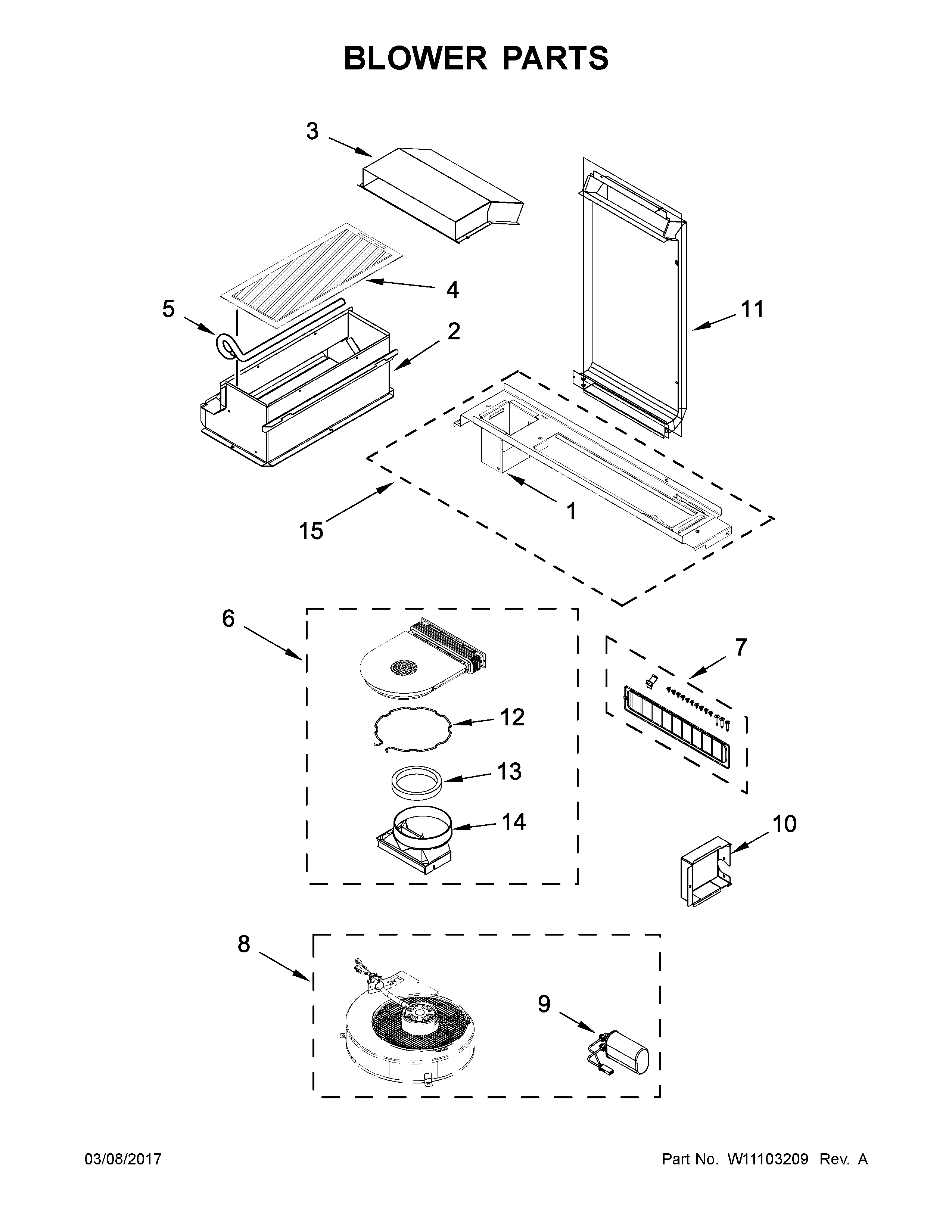 Jenn-Air JES1750FS0 blower parts diagram