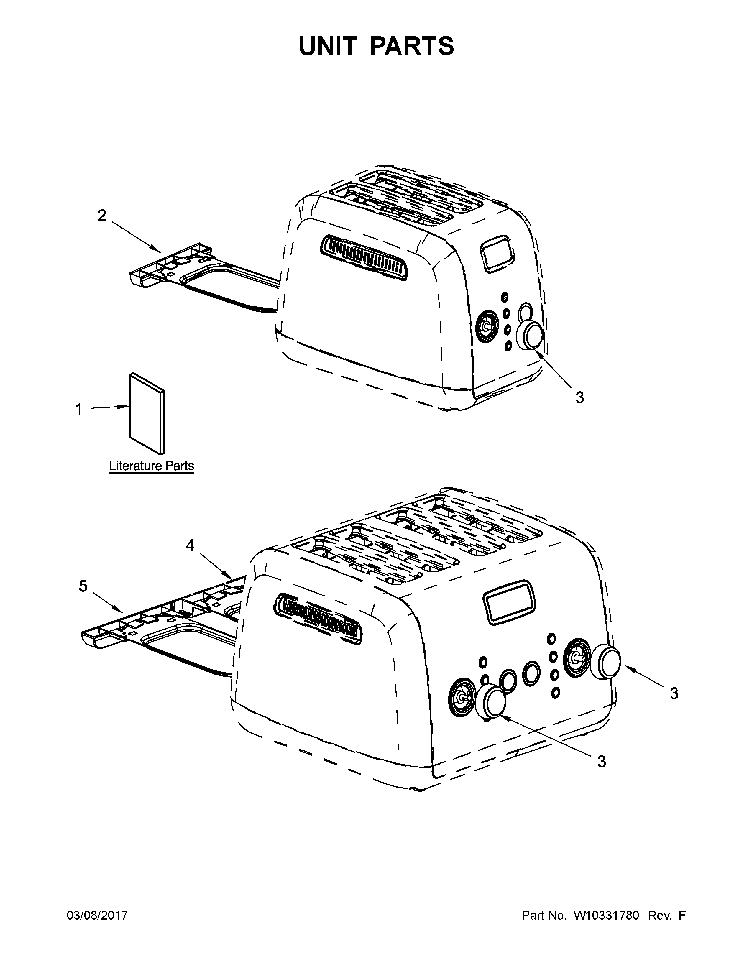 KitchenAid KMT423CS0 unit parts diagram