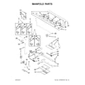 KitchenAid KFGD500EWH03 manifold parts diagram