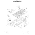 KitchenAid KCGD506GSS00 cooktop parts diagram
