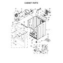 Whirlpool WGD8500DR0 cabinet parts diagram