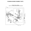 Whirlpool WGD8500DR0 w10608838 burner assembly parts diagram