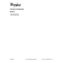 Whirlpool WDP370PAHW0 cover sheet diagram