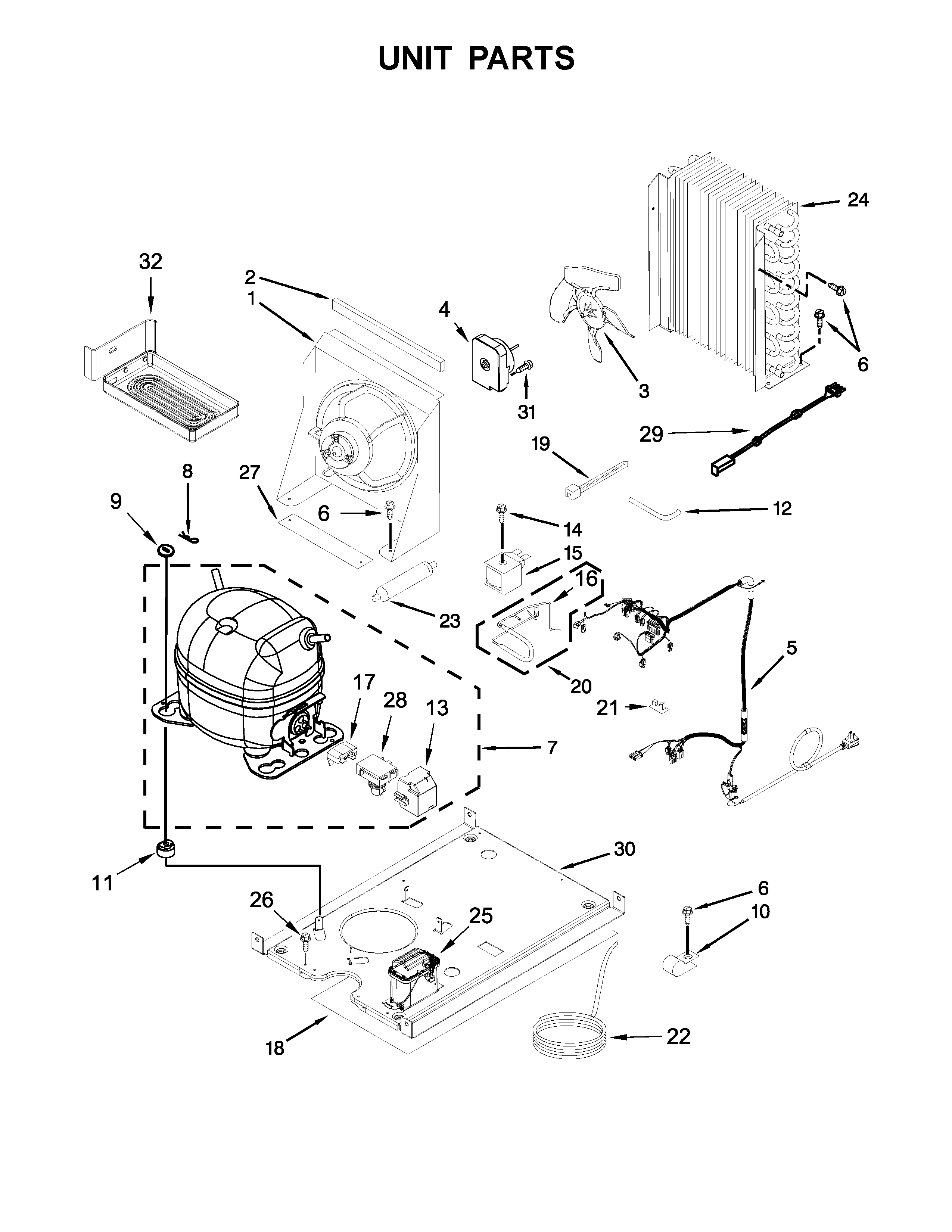 KitchenAid KUIC15POZP2 unit parts diagram